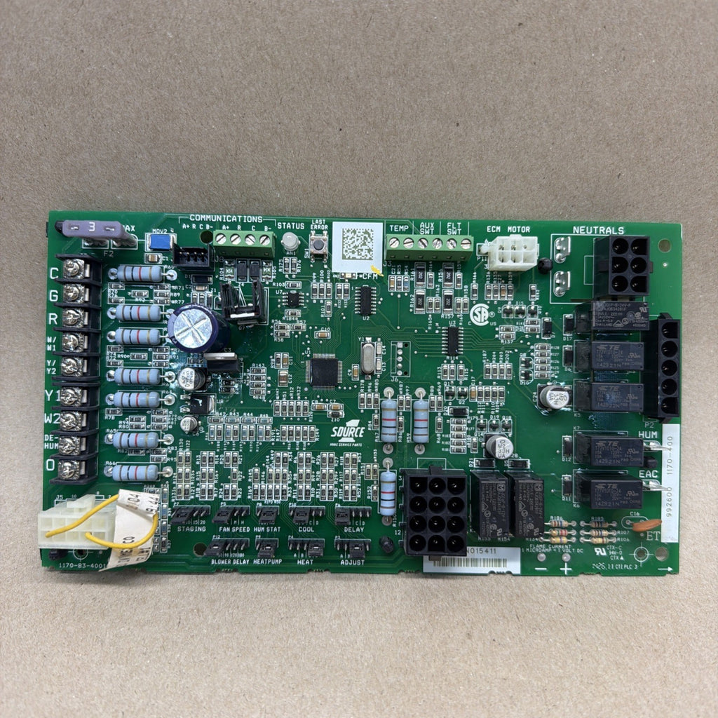 TESTED🔥 Source 1 1170-83-4001A 992600 1170-400 Furnace Circuit Control Board