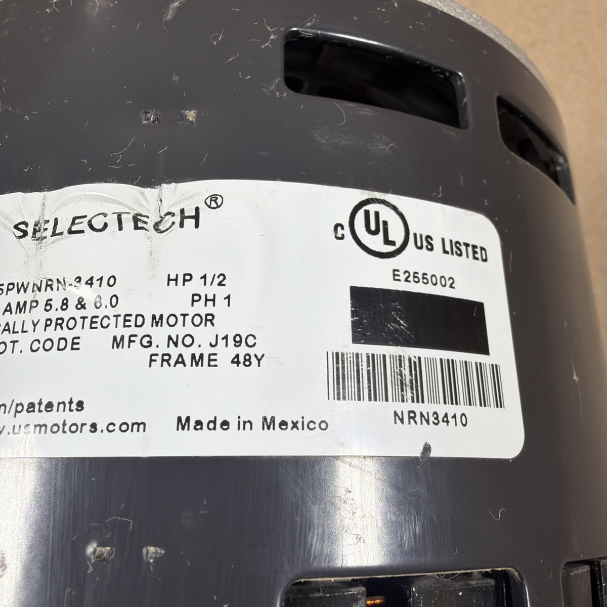 TESTED🔥 US Motors M55PWNRN-3410 Furnace Blower Motor 0131F00137 0271F00376