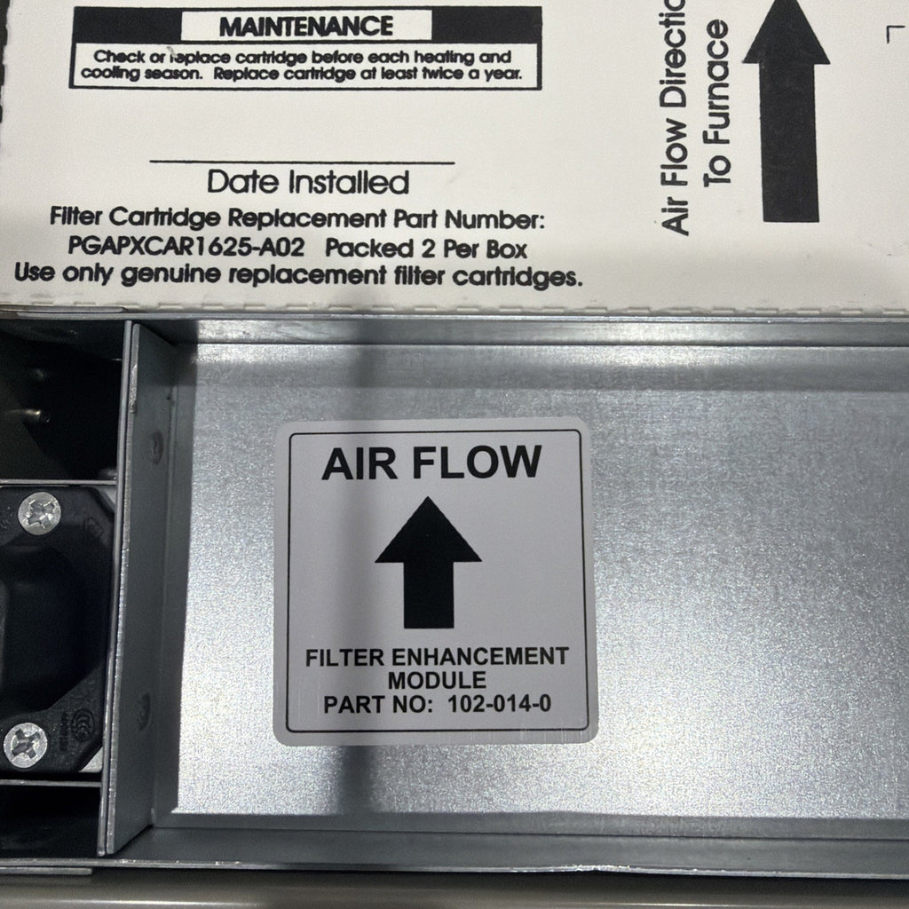 Furnace Air Purifier Filter EAC Bryant Carrier AGAPXCAR1625-A02 PGAPAXX1625
