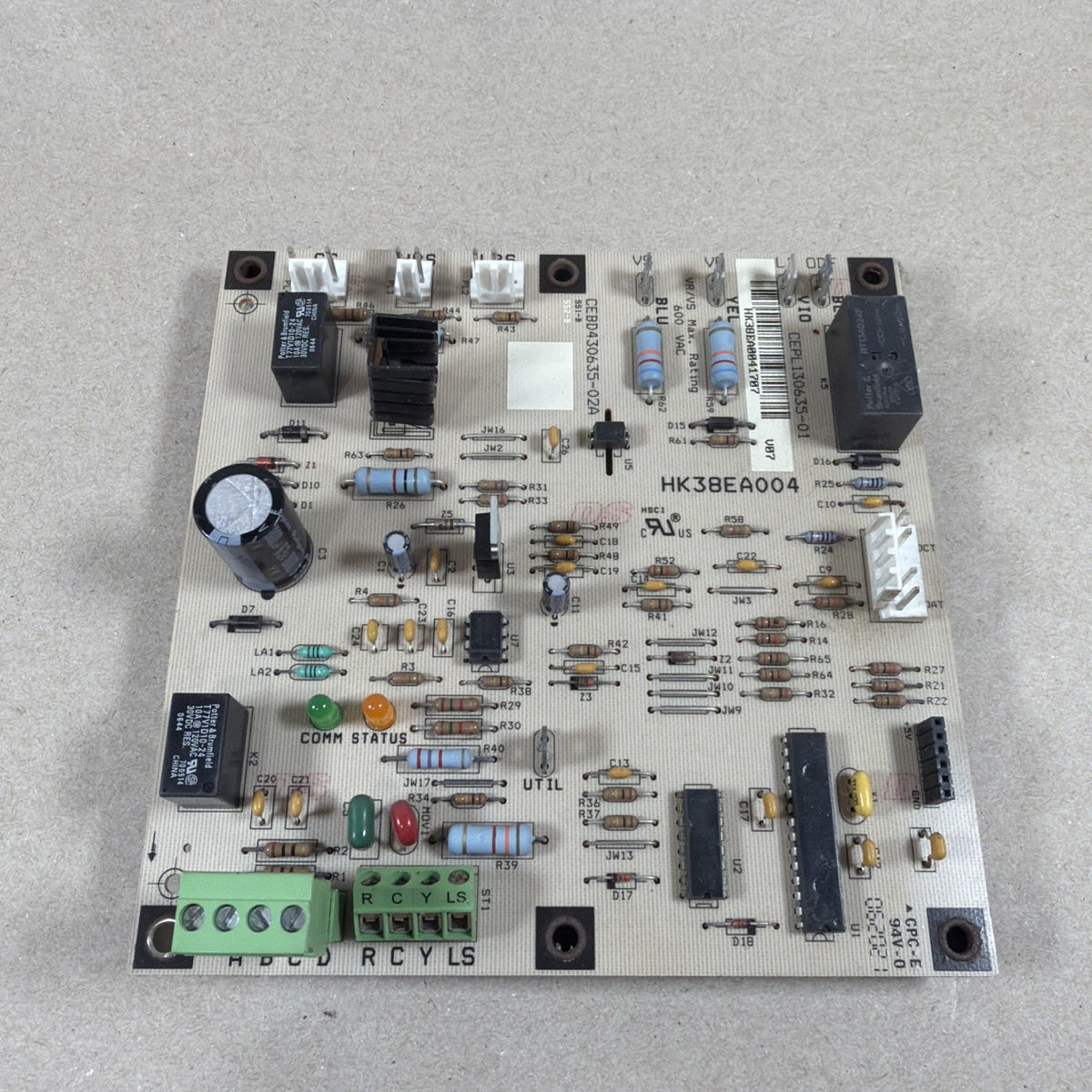TESTED🔥 Carrier Furnace Control Circuit Board CEBD430635-02A CEPL130635-01
