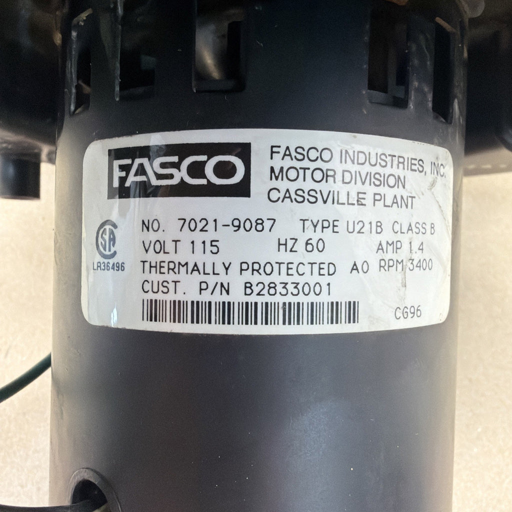 TESTED✅ FASCO 7021-9087 Draft Inducer Blower Motor B2833001 115V 3400RPM