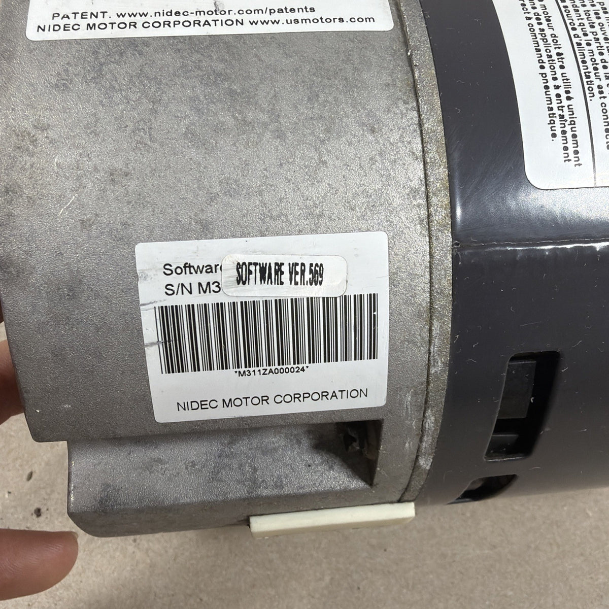 🔥🔥 US Motors M55PWMND-2872 SELECTECH Blower Motor 1/2HP Ver.585 M311ZA0479066