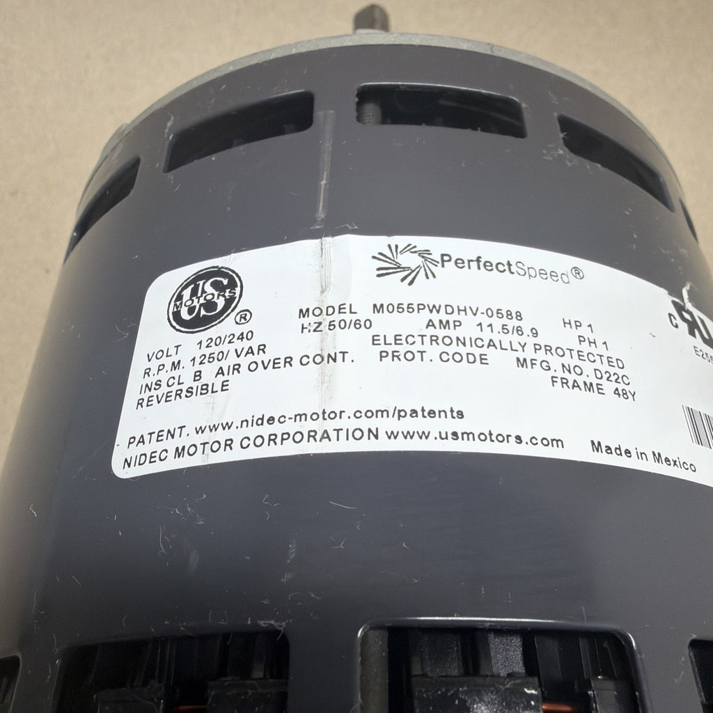 TESTED🔥 US Motors ECM M055PWDHV-0588 Blower Motor 1HP  PerfectSpeed 104758-23