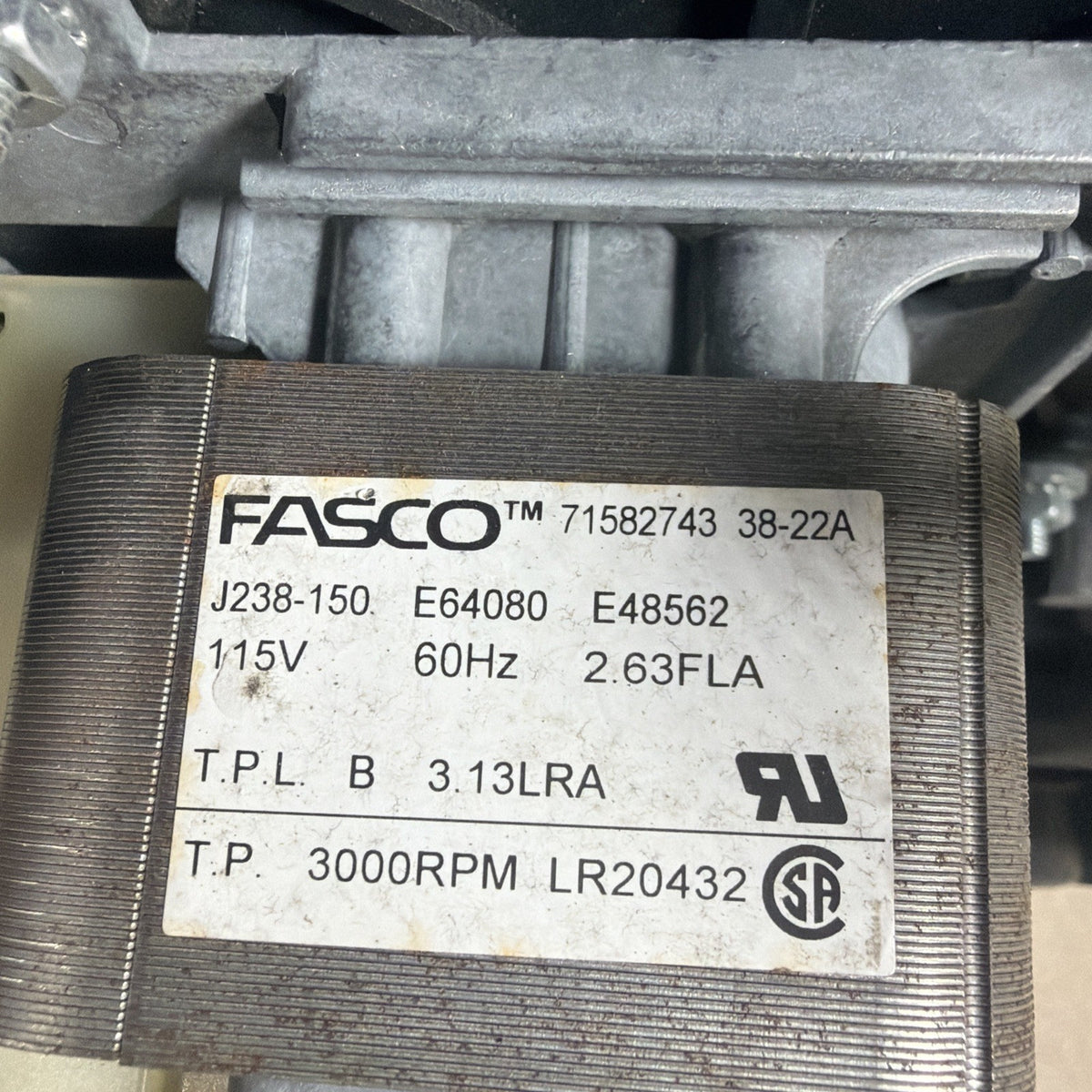 🔥🔥FASCO 71582743 Draft Inducer Blower Motor 70582743 J238-150 115V (C16)
