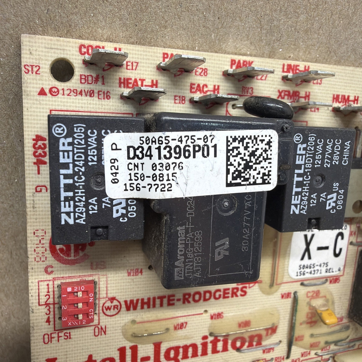 TESTED✅  White Rodgers D341396P01 Furnace Control Circuit Board 50A65-475-07