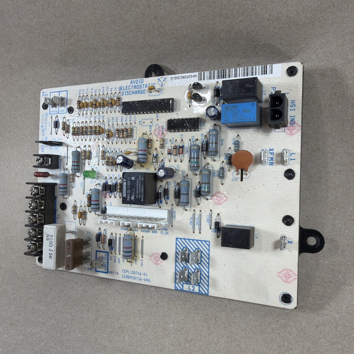 TESTED🔥 HK42FZ023 Furnace Control Board CEPL130716-01 CEBD430716-04A (N39)