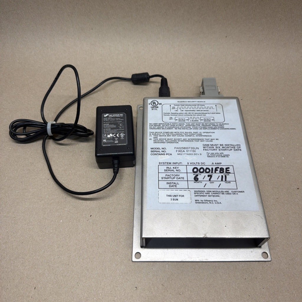 TESTED✅ Gilbarco PA025800T3SUN Gilbarco Security Module /M02177A003