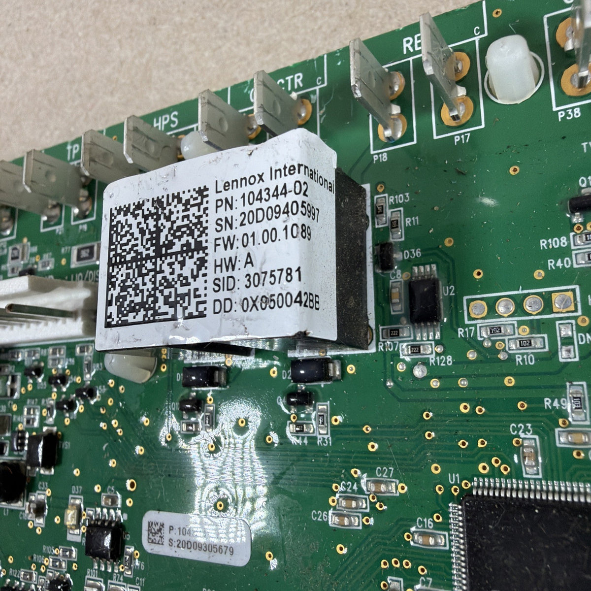 TESTED🔥 LENNOX 104344-02 HVAC PCB Display Control Circuit Board 3075781