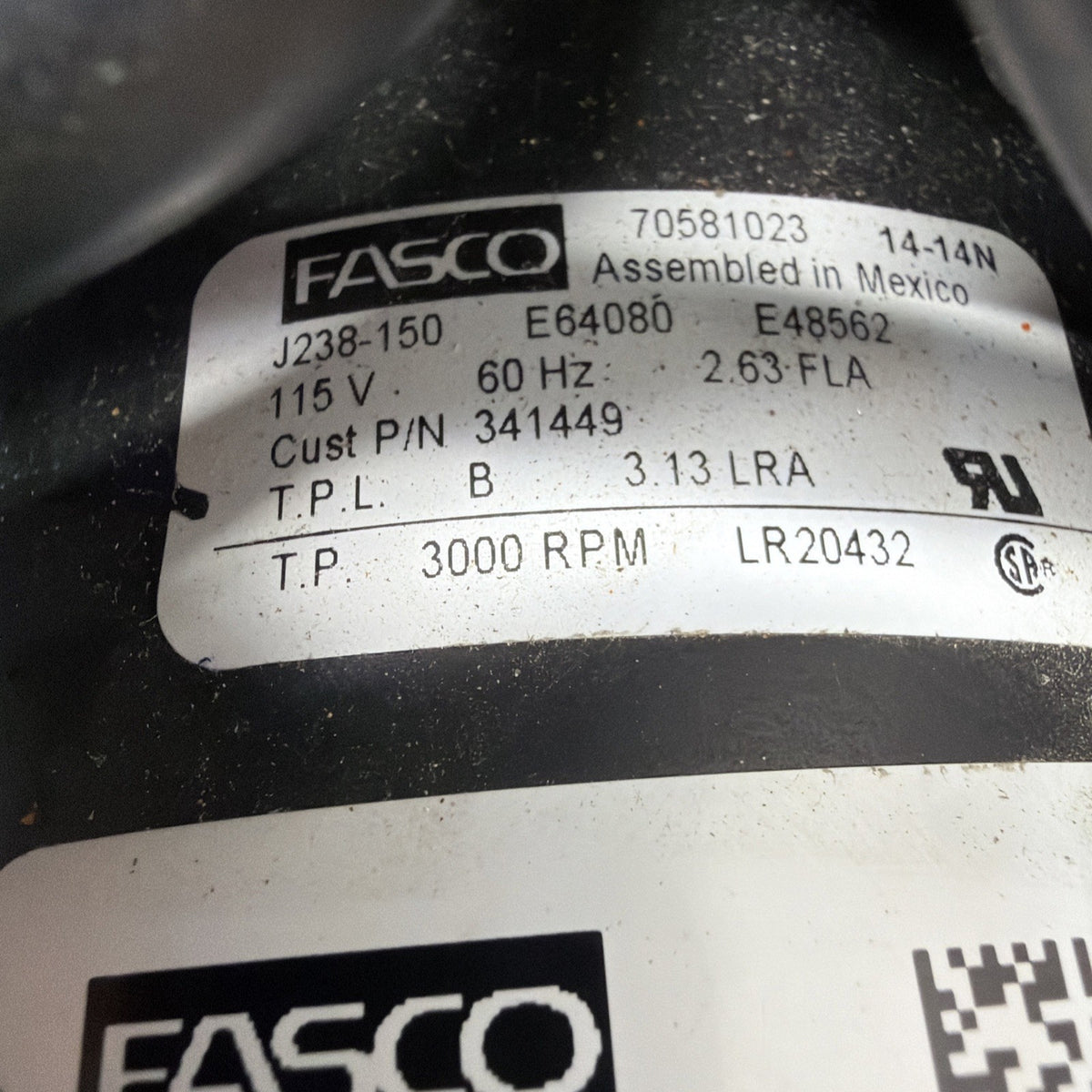 ✅ Fasco 70581023 York Furnace Draft Inducer 341449 115V 70581023JC