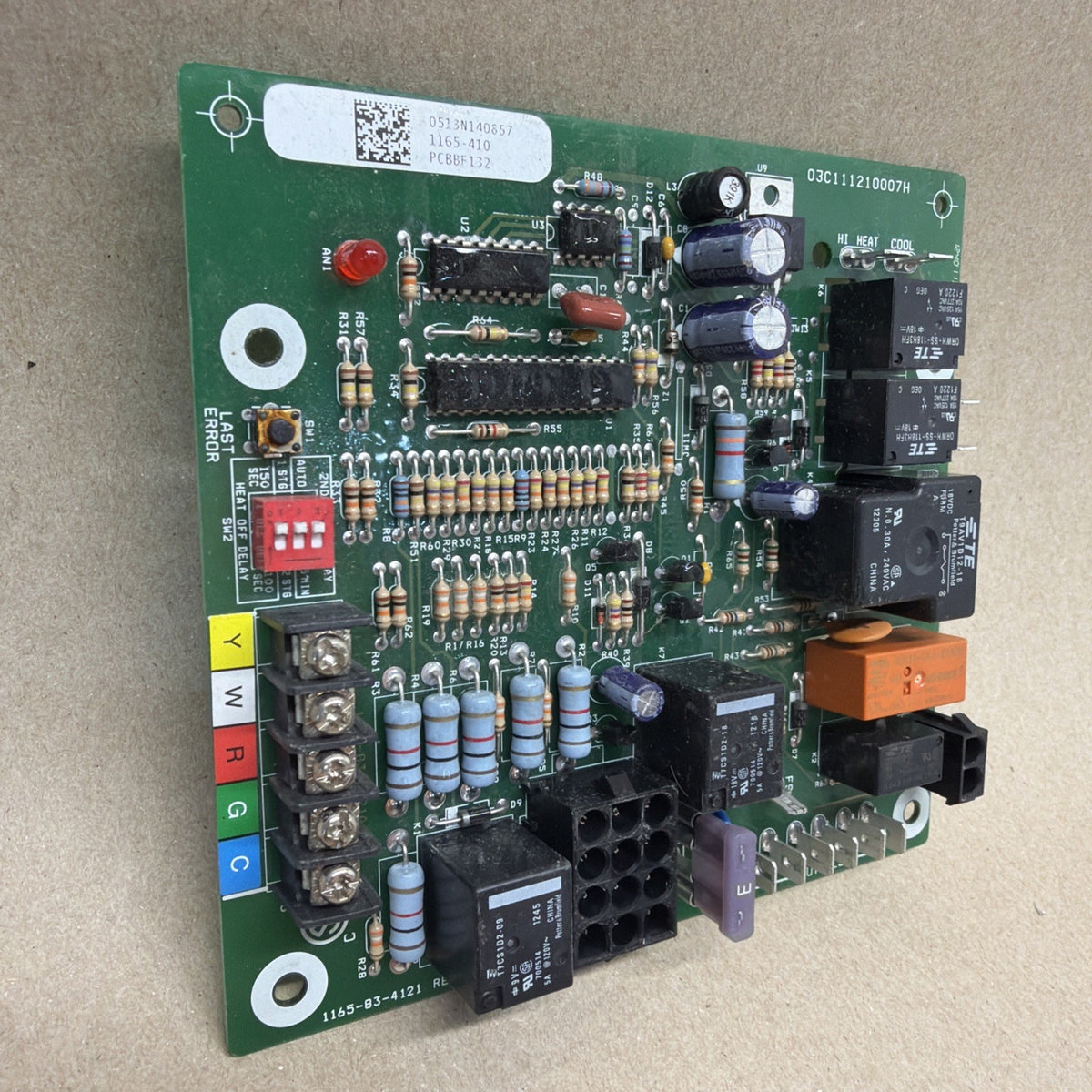 TESTED✅ Goodman Amana Furnace Control Board Part # 1165-83-4121 Rev A PCBBF132