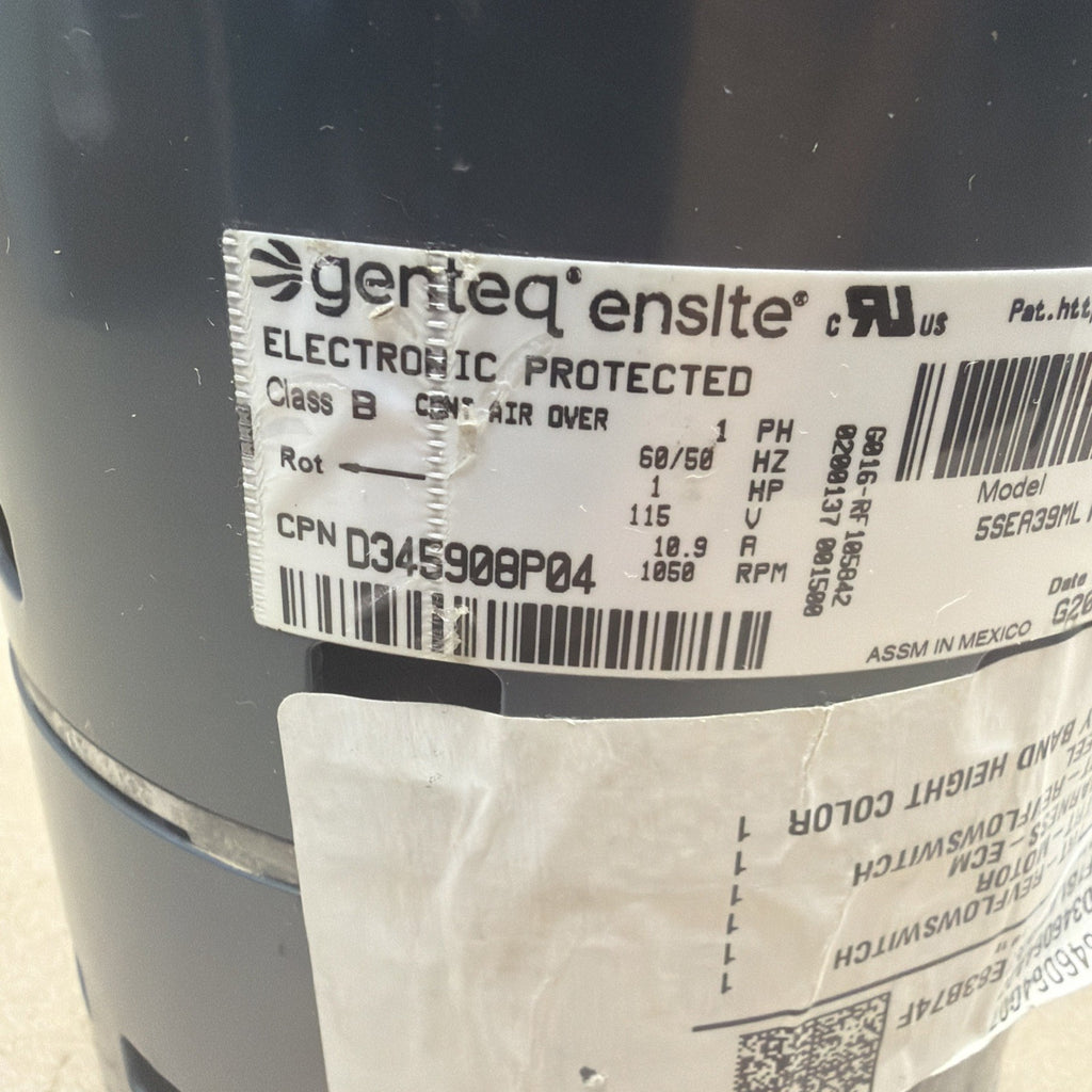TESTED🔥 Genteq 5SEA39MLP7016 Furnace Blower Motor D345908P04. KJ01. 1HP.