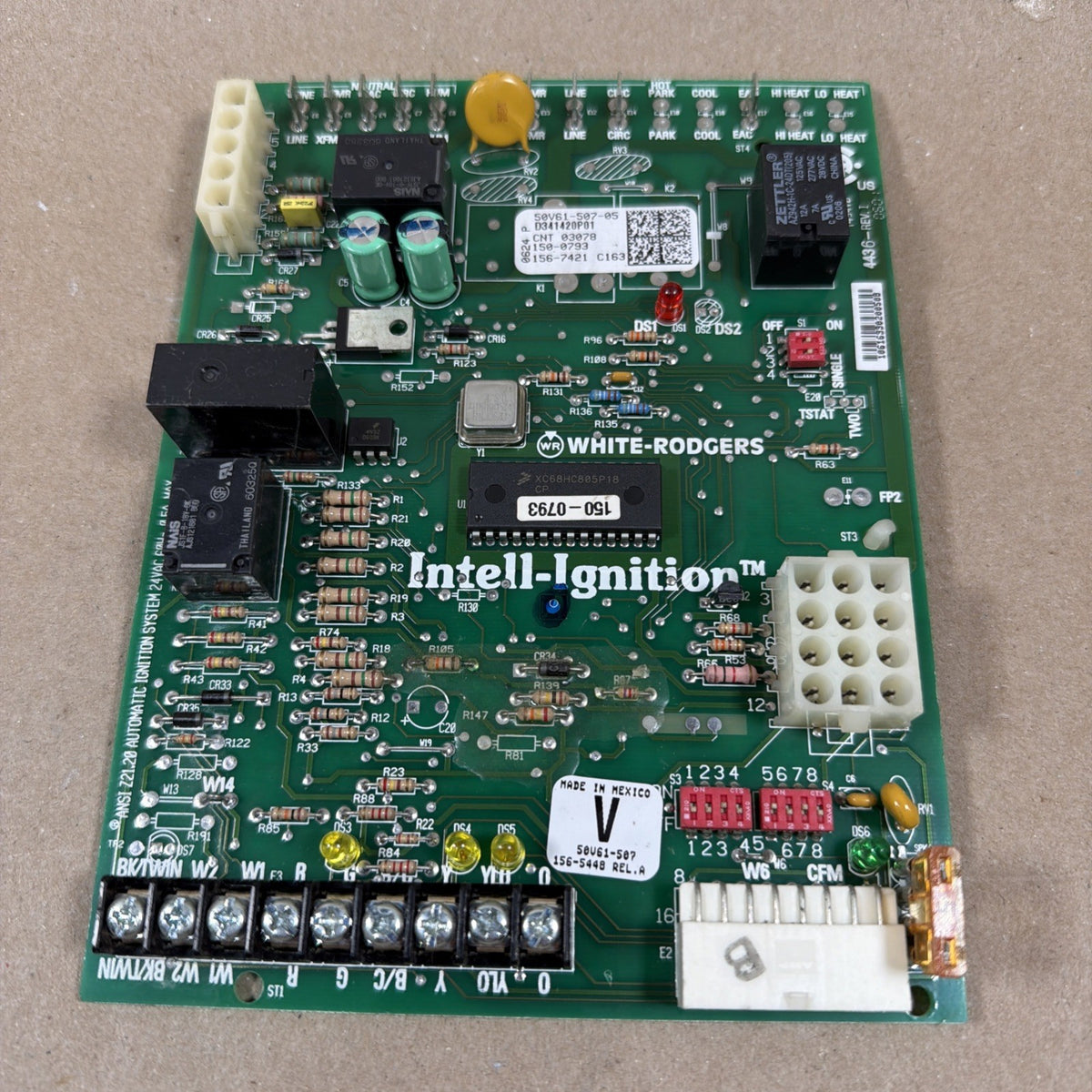 TESTED🔥 50V61-507-05 TRANE White Rodgers Furnace Control Board D341420P01