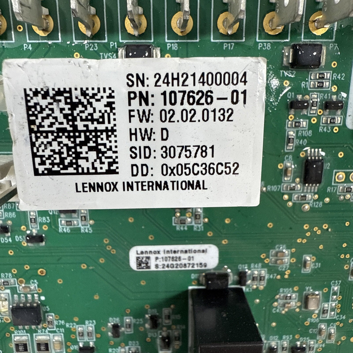 TESTED!!  LENNOX CONTROL BOARD 24H21400004  107626-01 (8679) (G170)