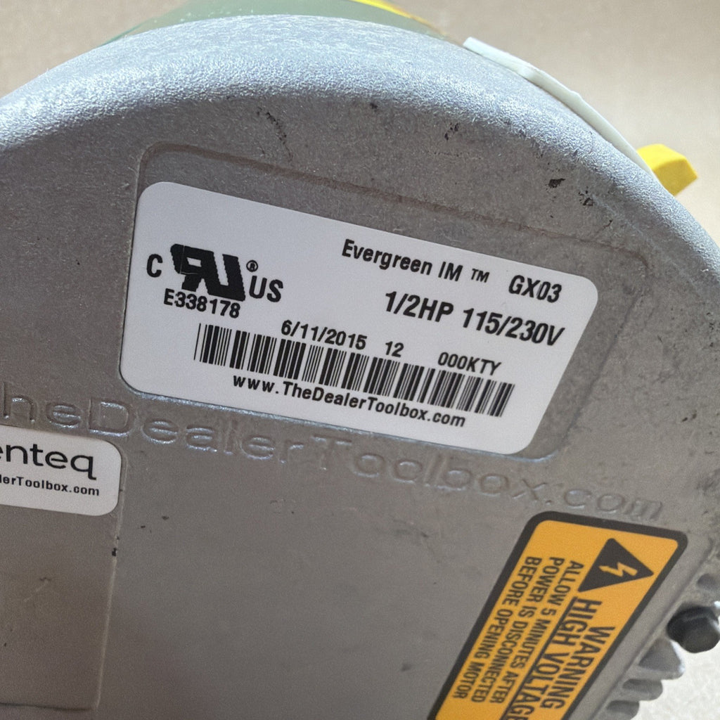 TESTED!! Genteq Evergreen 5SME39HXL110 1/2HP 115/230V ECM Blower Motor GX03