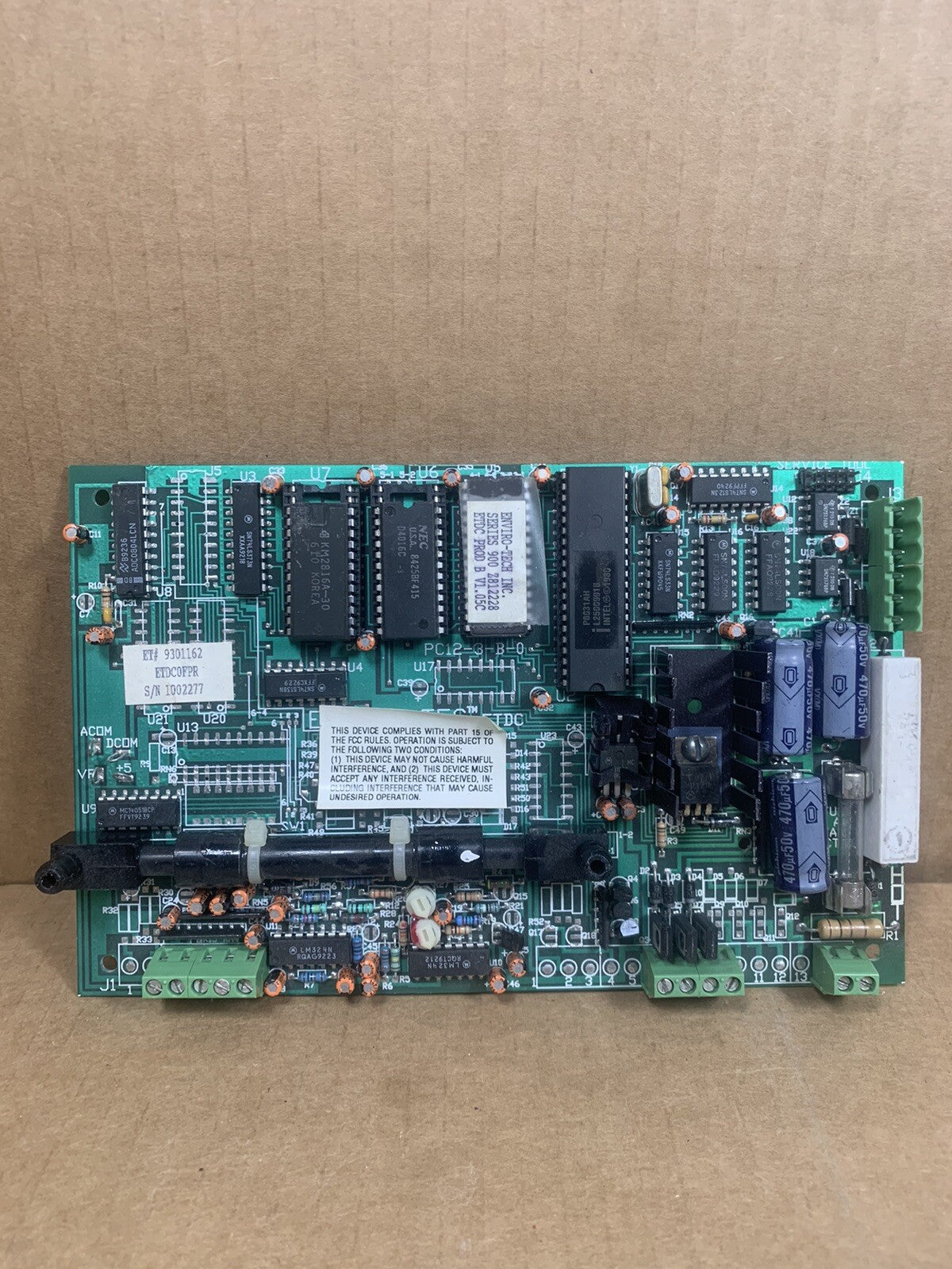 TESTED! Enviro-tec PC12-3-B-0 Circuit Control Board 900 Z812228 ET# 9301162 H14