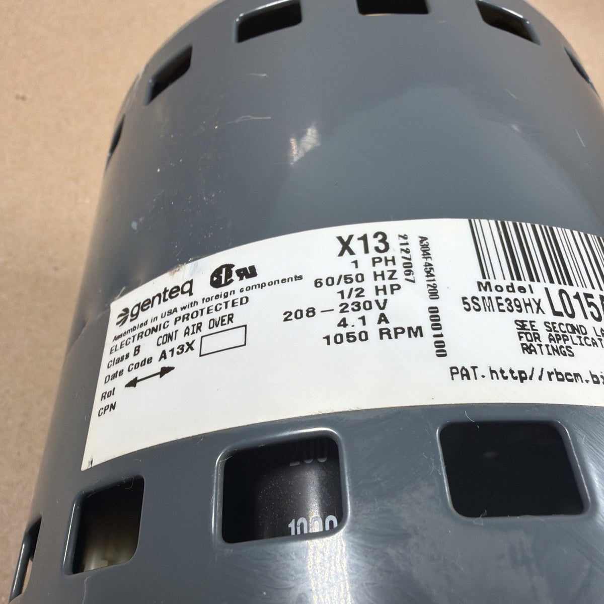 TESTED🔥 GE Genteq ECM X13 1/2 HP Blower Motor 5SME39HXL015A 430483 FM19