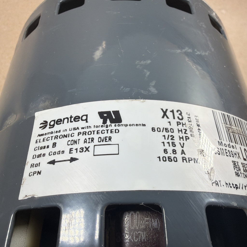 TESTED🔥 Genteq X13 FM15 5SME39HXL011A Blower Motor 437650 1/2HP 115V CCWLE