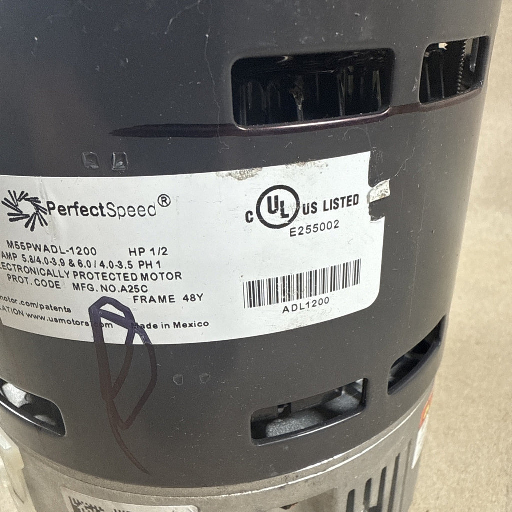 US Motors PerfectSpeed M55PWADL-1200 ECM Blower Motor 1/2HP A25232274 (#58)