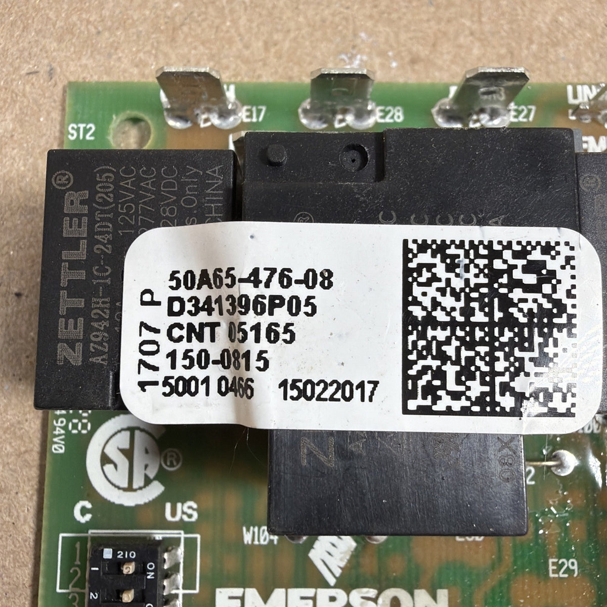TESTED🔥 50A65-476  Furnace control board D341396P03 CNT03798