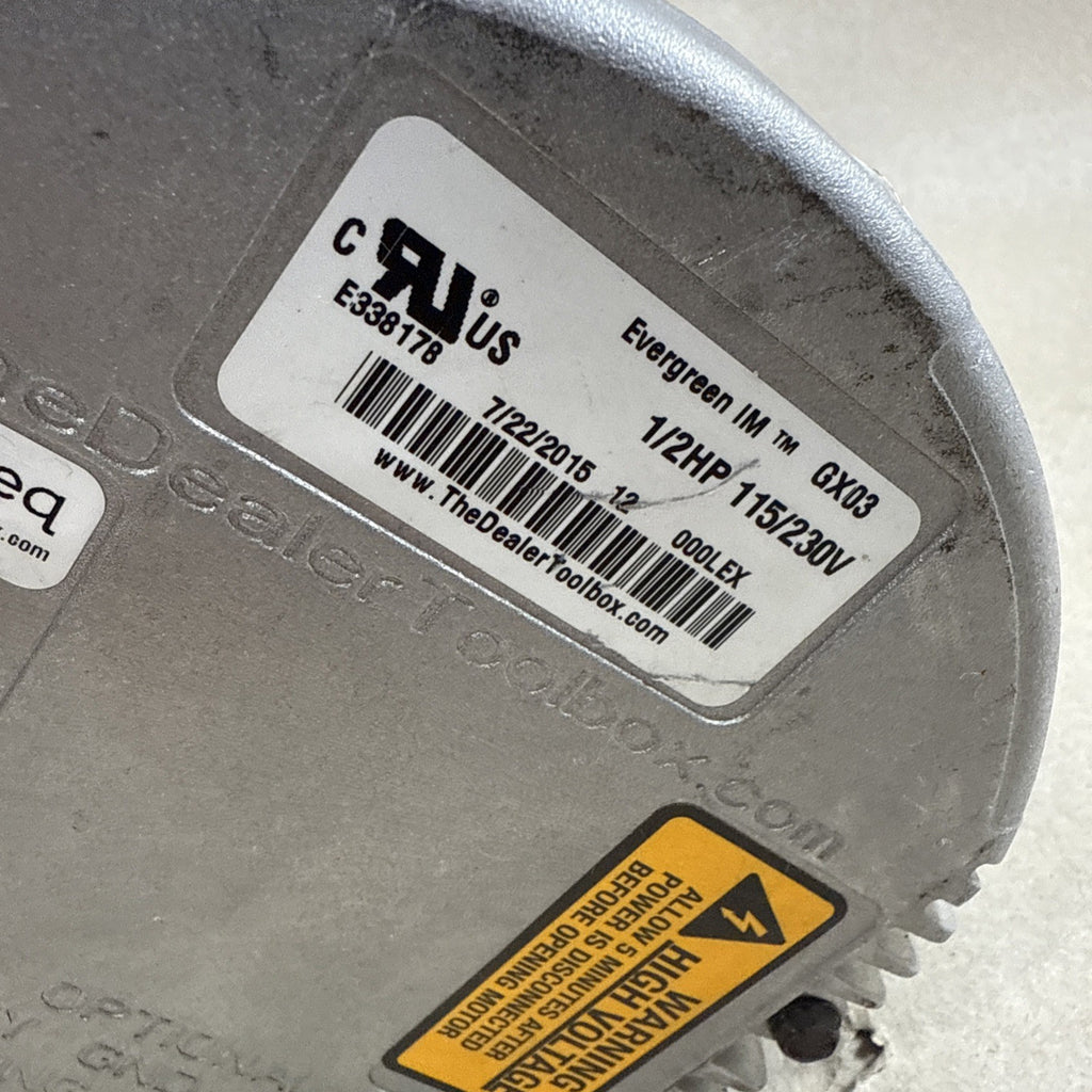 Genteq 5SME39HXL110 Variable Speed Blower Motor 1/2HP 1070RPM 115/230V 5.6" #14
