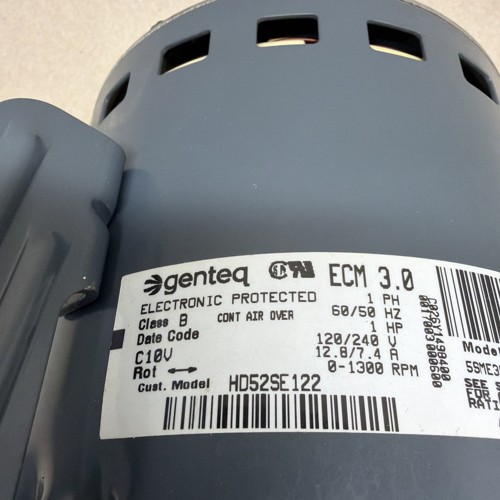 ✅✅ GENTEQ 5SME39SXL3022 ECM 3.0 Blower Motor 1HP 120/240V HD52SE122 GC07