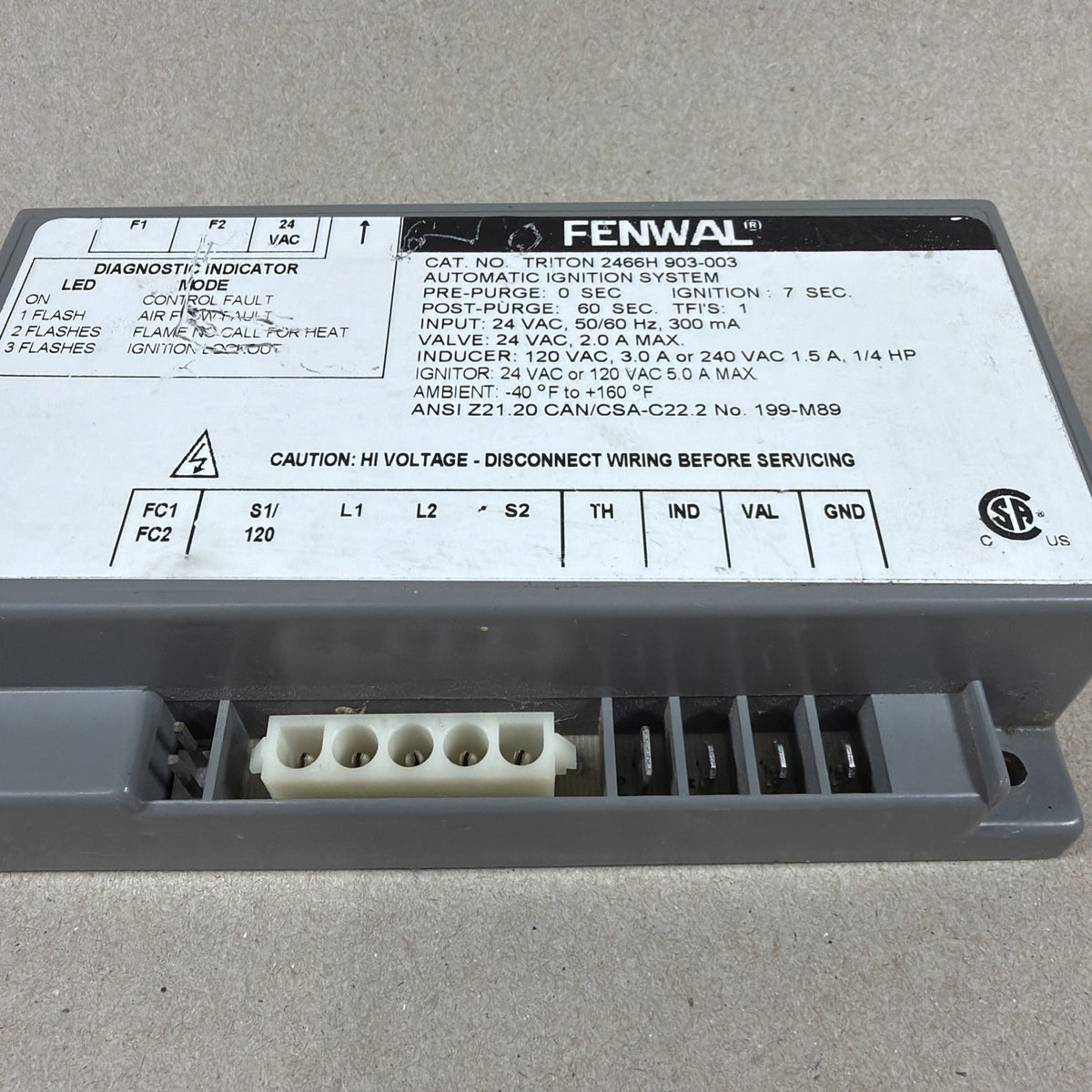 TESTED🔥🔥 Triton Fenwall Ignition Controller Module 2466H 903-003 (H50)