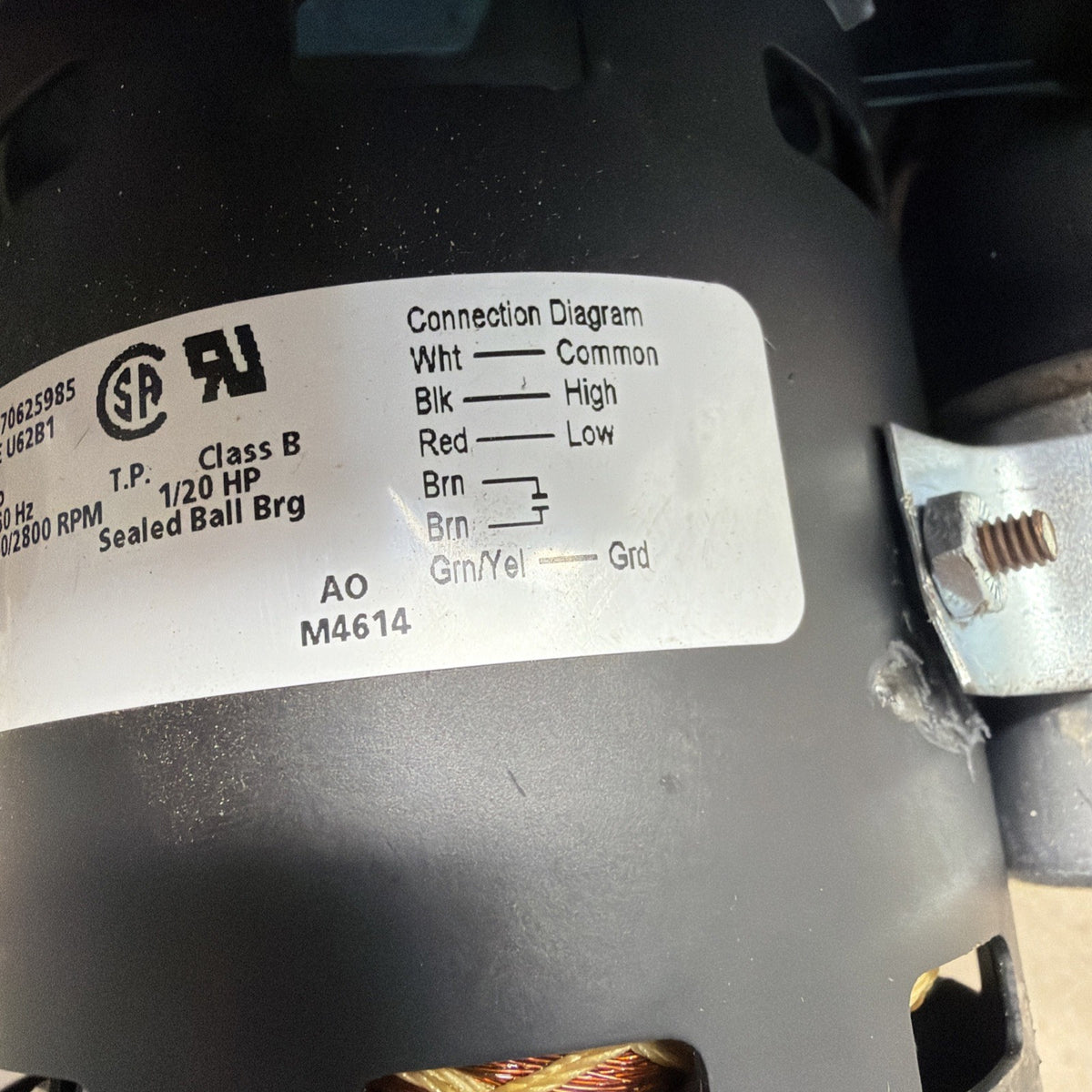 TESTED✅ FASCO 70625985C Draft Inducer Blower Motor JK846290-36 103274-01 115V