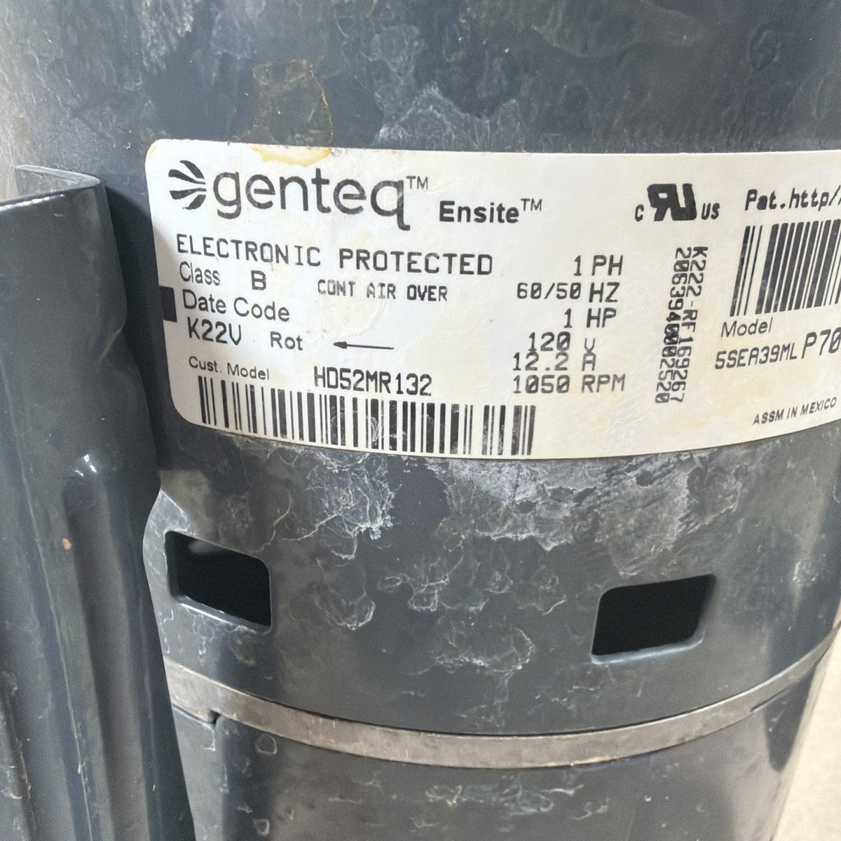 TESTED🔥 Genteq 5SEA39MLP7035 Furnace Blower Motor HD52MR132. KJ01. 1HP.