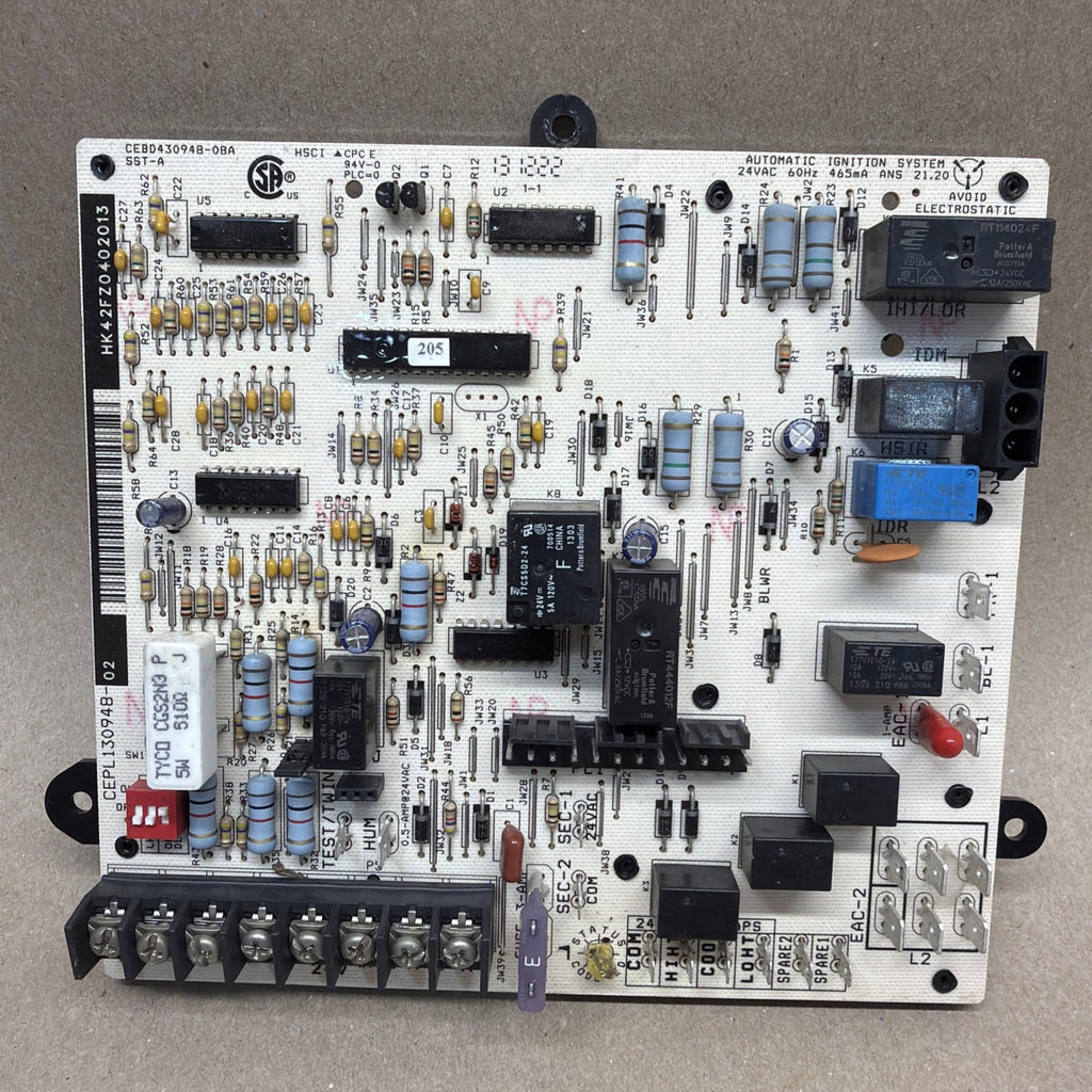 TESTED✅ Carrier HK42FZ040 Furnace Control Board CEPL130948-02 CEBD430948-08A