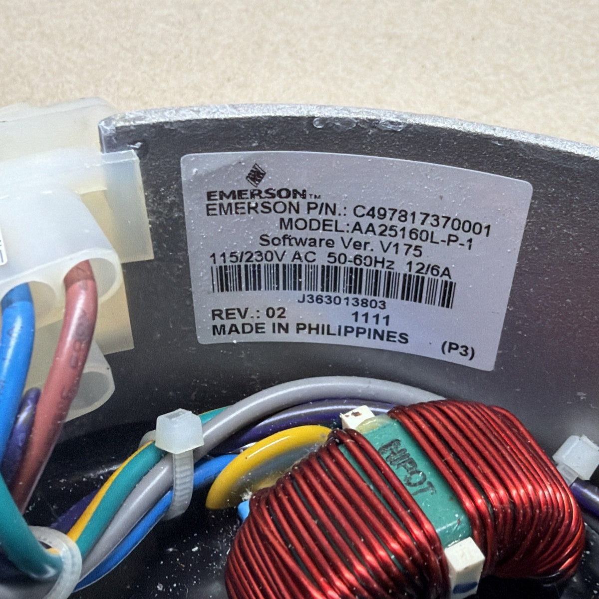 TESTED 🔥 EMERSON BLOWER MOTOR Module  M055PWCUP-0319  120/240V, AA25160L-P-1