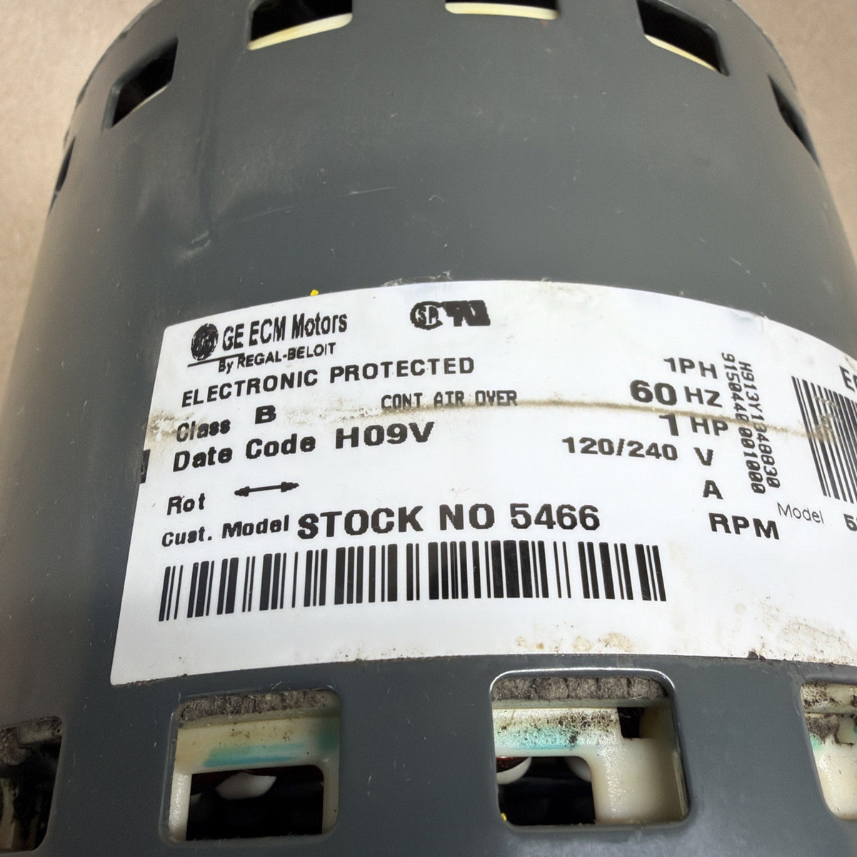 GE ECM2.3 CP04 5SME39SL0253 Blower Motor D341314P03 1HP 200/240V CCW