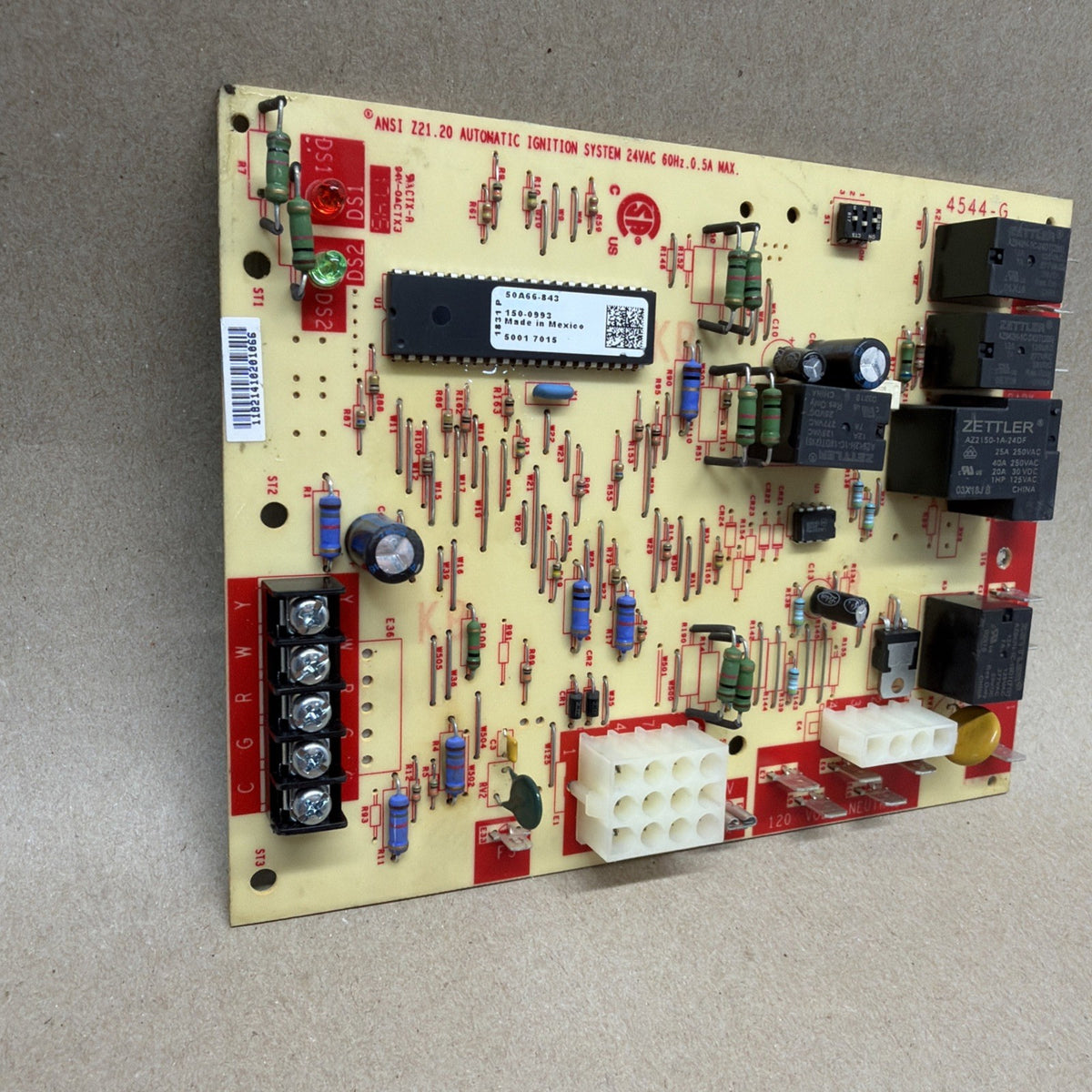 🔥 White Rodgers EMERSON 50A66-843 Furnace Control Circuit Board 150-0993