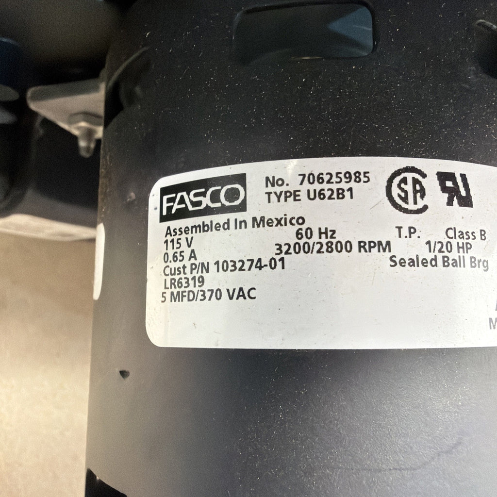 TESTED✅ FASCO 70625985C Draft Inducer Blower Motor JK846290-36 103274-01 115V