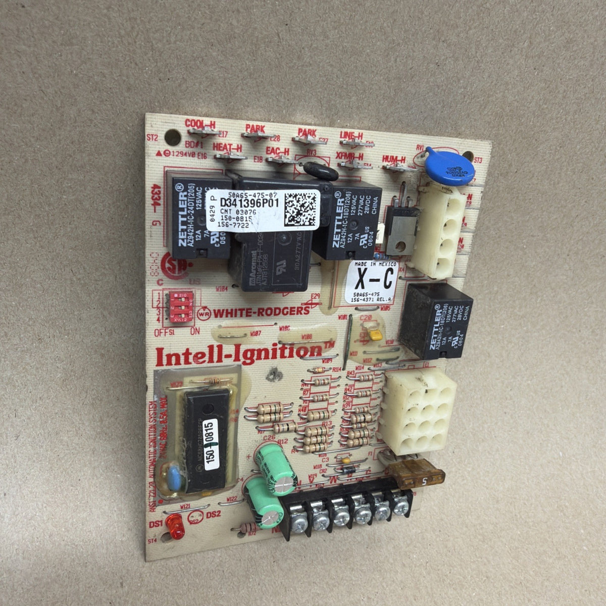 TESTED✅  White Rodgers D341396P01 Furnace Control Circuit Board 50A65-475-07