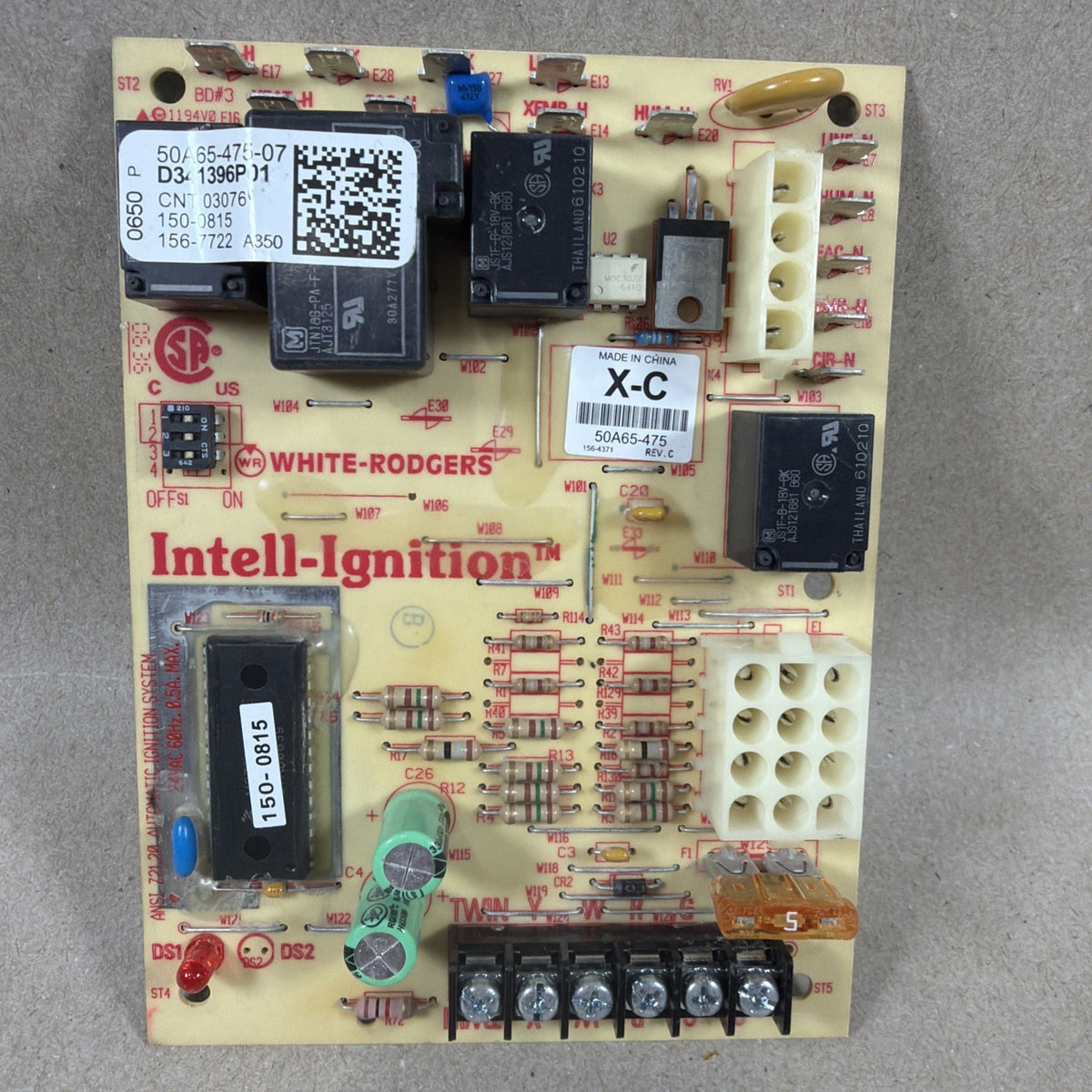 🔥🔥 White Rodgers D341396P01 Furnace Control Circuit Board 50A65-475-07