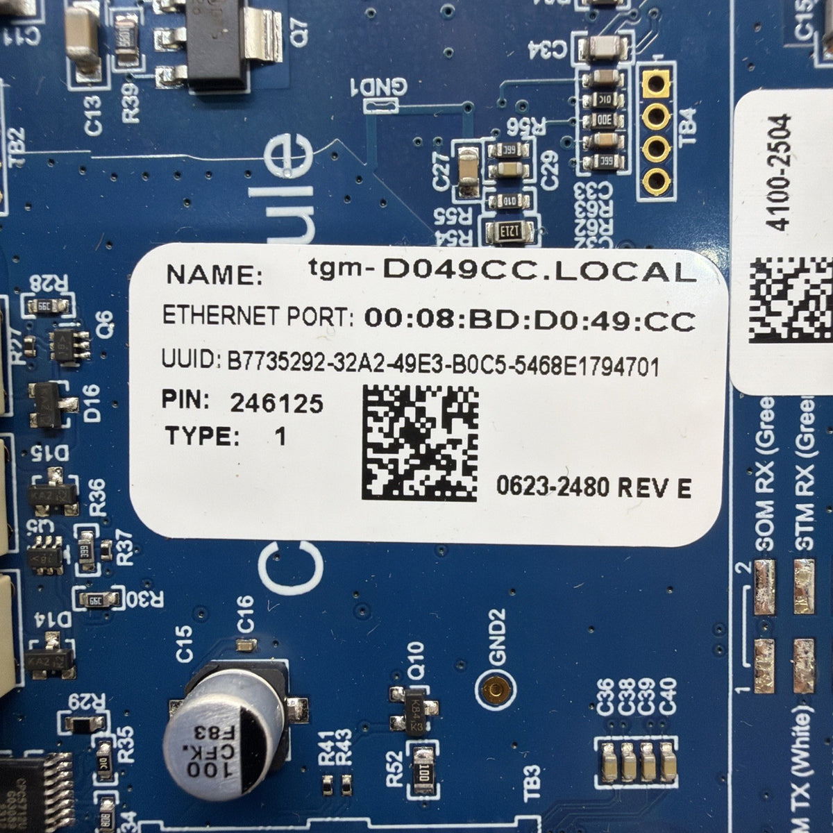 ✅. Simplex 4100-2504 Gateway Module Fire And Burglar Alarm 579-1296 REV D