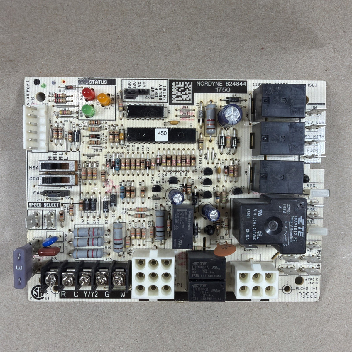 🔥🔥 OEM Furnace Control Circuit Board 624844 1182-83-2003C 624844 Nordyne (N38)