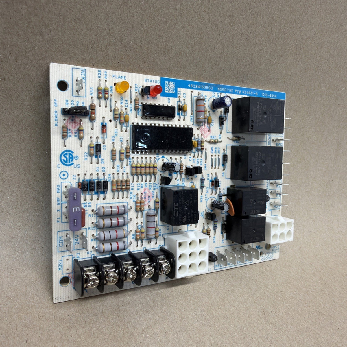 TESTED✅ Nordyne 624631-B Furnace Control Board 1012-955A 1012-83-9550A