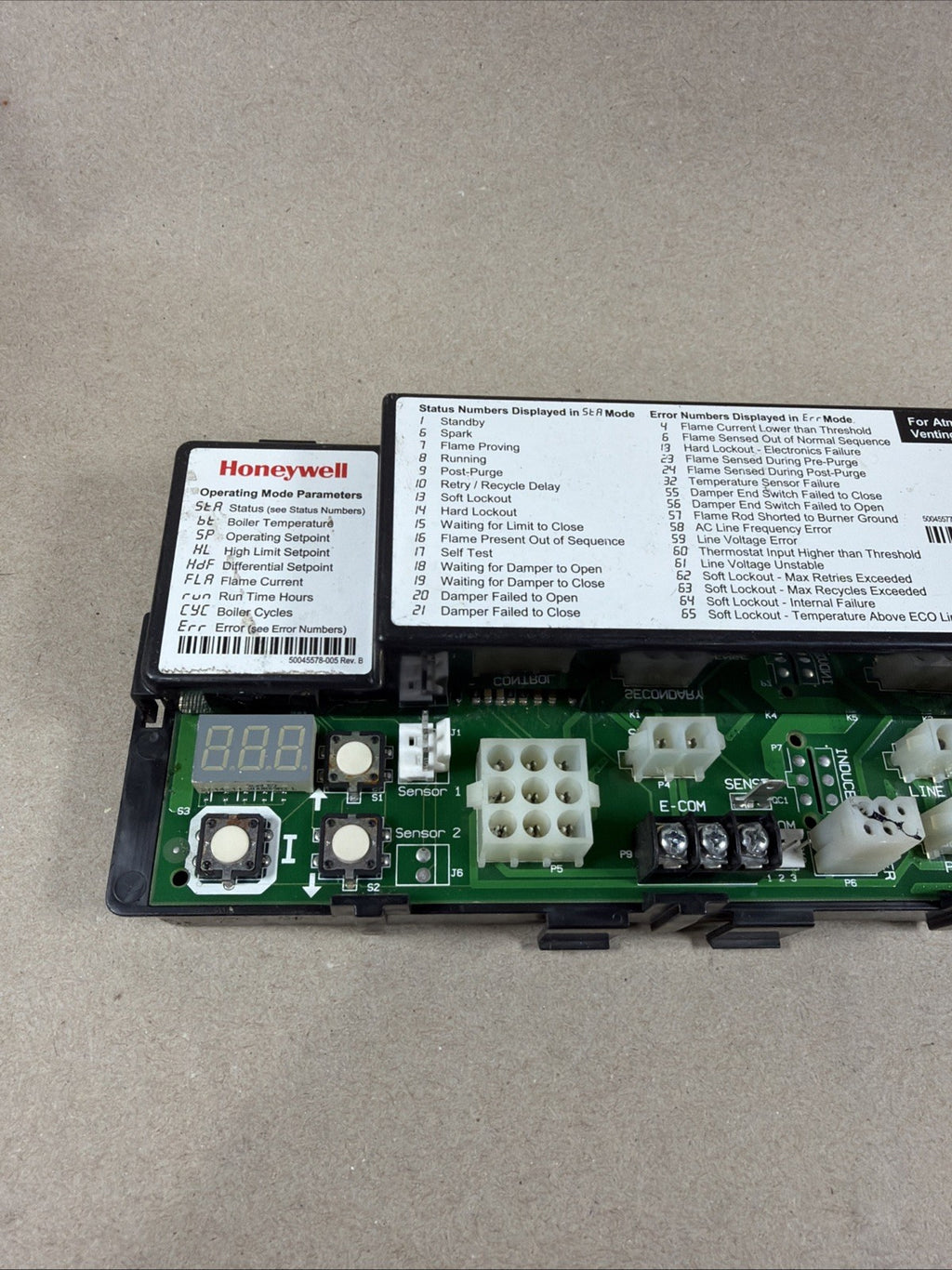 TESTED🔥 Resideo Boiler Control S9361A2060 / Honeywell 1306J1585