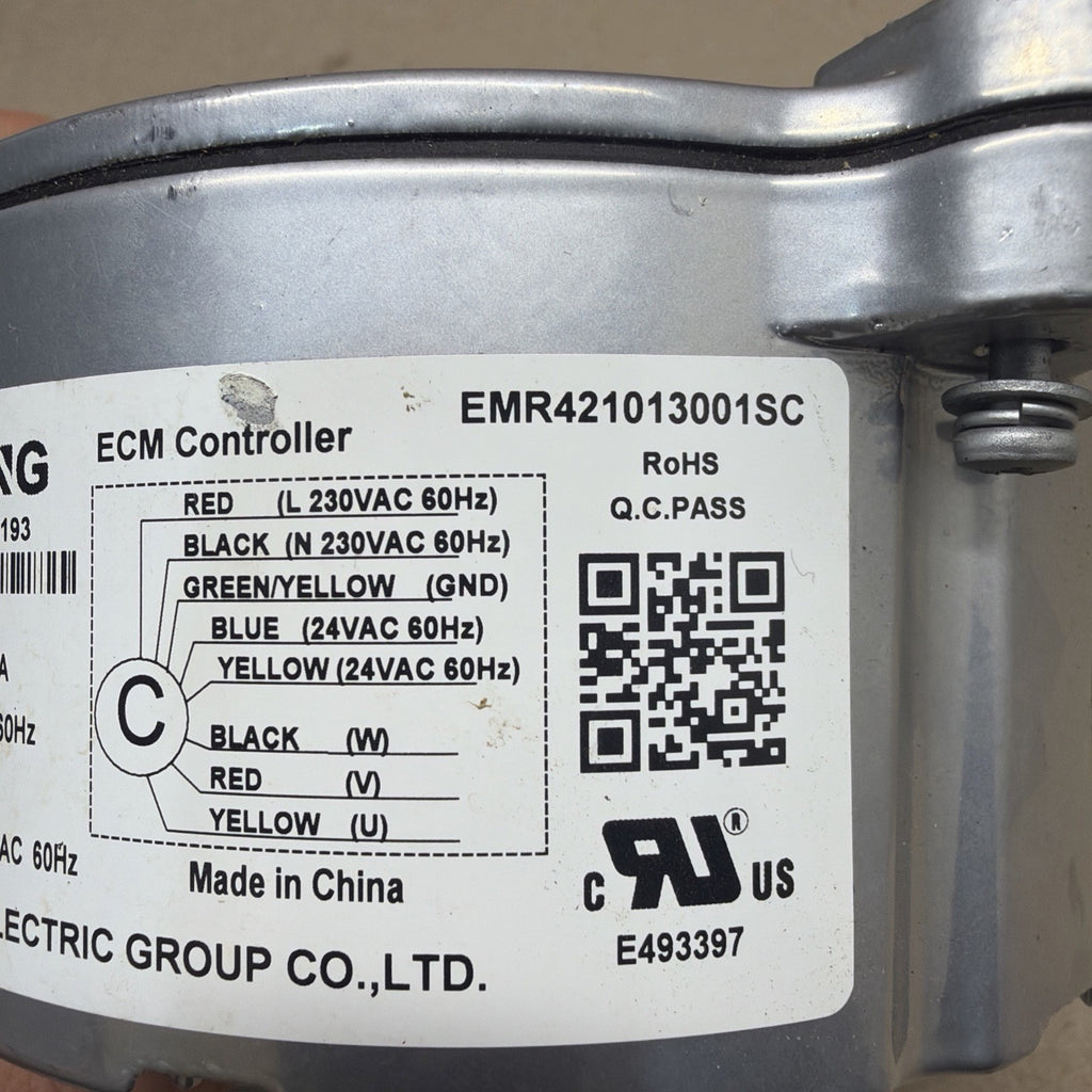 York ZWB4710L03A, EMR421013001SC, 6218193, S1-02442223000, Condenser Fan Motor