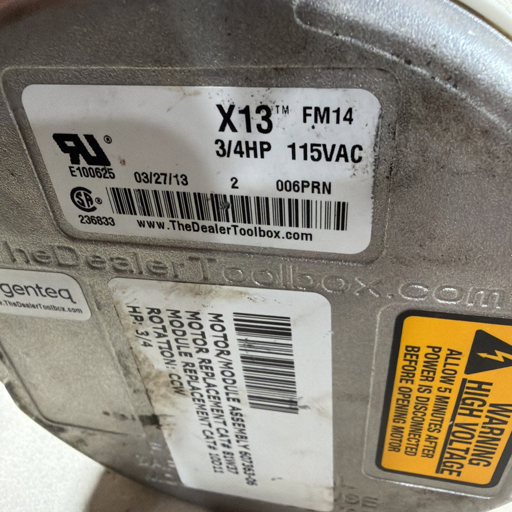🔥🔥 Genteq 5SME39NXL064A ECM Blower Motor 3/4HP 115V X13 607363-06 81W37  FM14