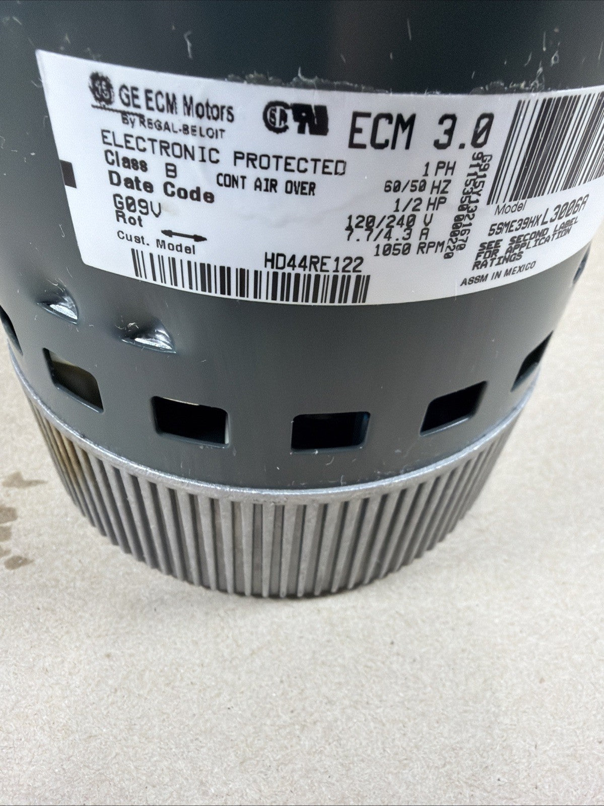 TESTED🔥 5SME39HXL3006A HD44RE122 ECM 3.0 GC08 Carrier Furnace blower motor