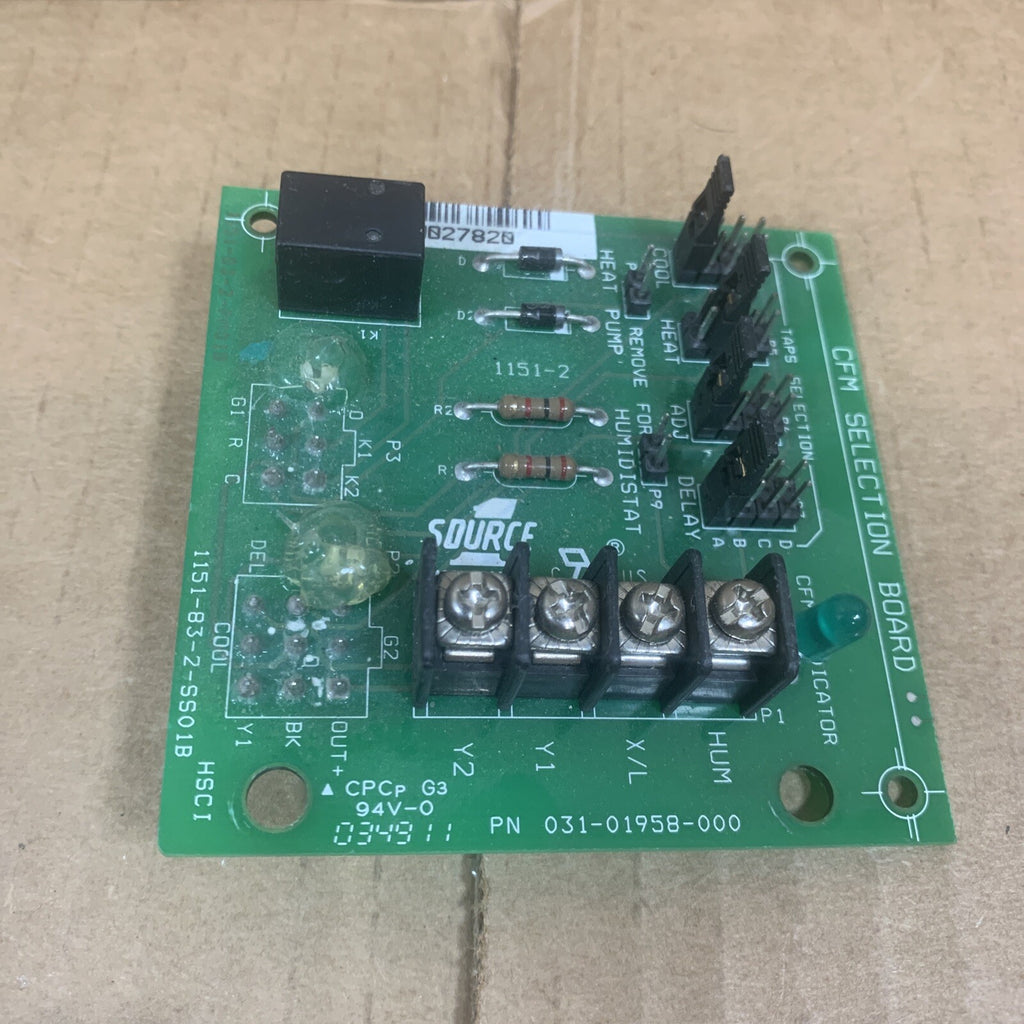 TESTED!!  SOURCE 1 Circuit Board 031-01958-000 CFM SELECTION BOARD