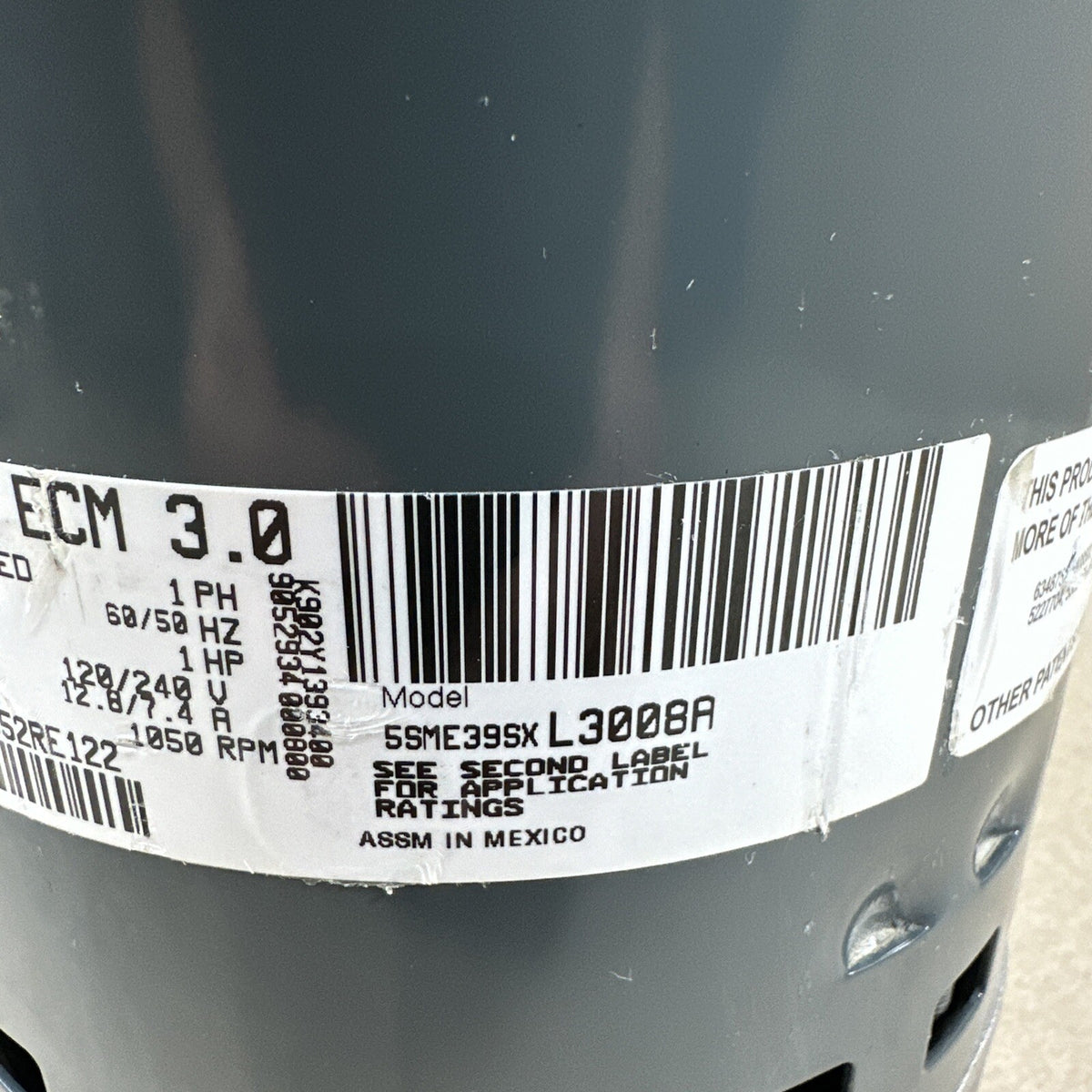 🔥🔥 Genteq ECM 3.0 HD52RE122 Blower Motor 5SME39SXL3008A. GC07  3.0  1HP N102