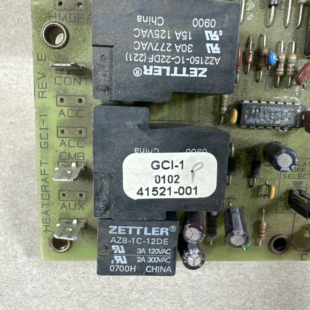 LENNOX NOVAR GCI-1 HB-00873DA 87J5101 Rev D 41521-001 Furnace Cont. Board (H65)