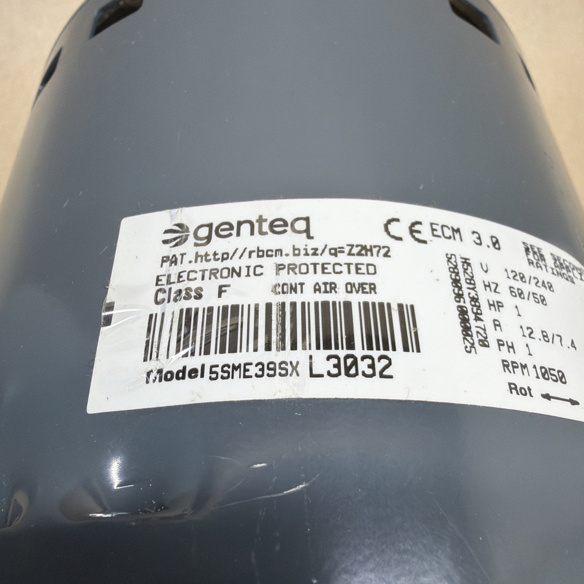 TESTED🔥 Genteq ECM 3.0 Blower Motor 5SME39SXL3032 1HP 101564-02 GC07