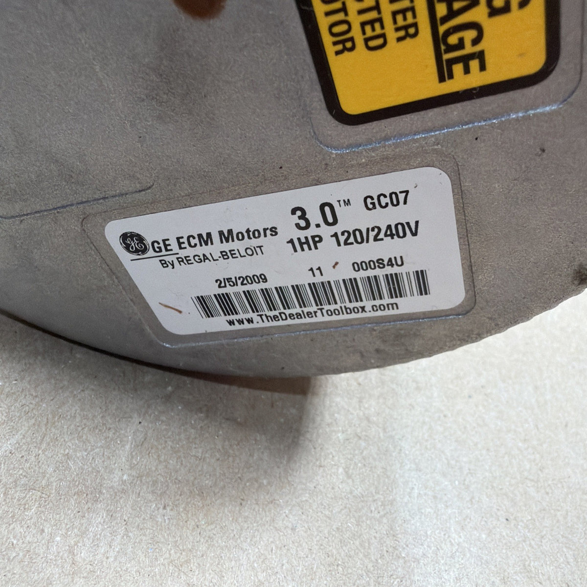 🔥 Genteq ECM 3.0 HD52RE122 Blower Motor 5SME39SXL3008A. GC07  3.0.  1HP