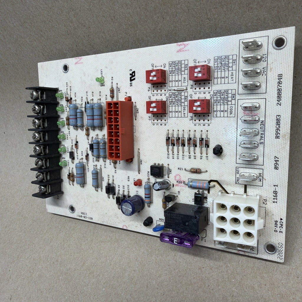 TESTED✅. 1168-1.  R99G003.  Furnace Control Board 1168-83-12B