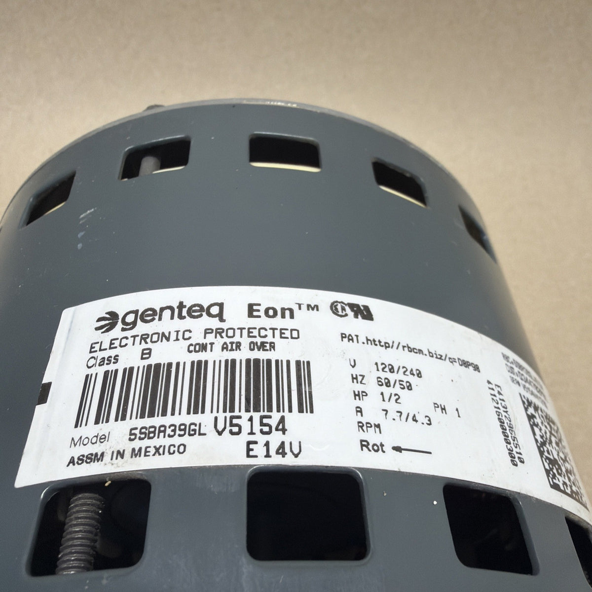TESTED🔥 Carrier D344734P21 CCW 115V ECM Blower Motor 5SBA39GLV5154 HD03