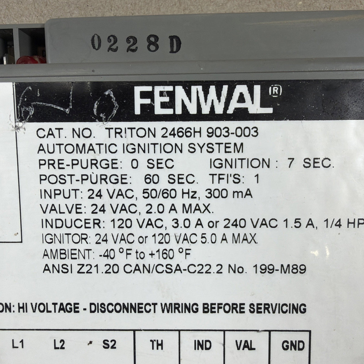 TESTED🔥🔥 Triton Fenwall Ignition Controller Module 2466H 903-003 (H50)